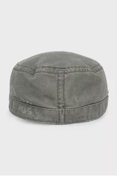 Men's green distressed cap
