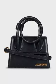 Le Chiquito Noeud Black Leather Bag
