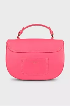 Hot pink leather bag