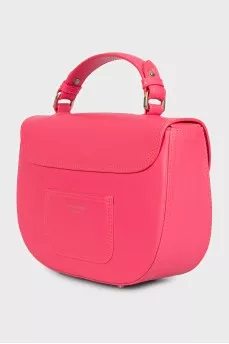 Hot pink leather bag