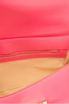 Hot pink leather bag