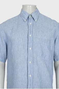 Men's short sleeve linen shirt