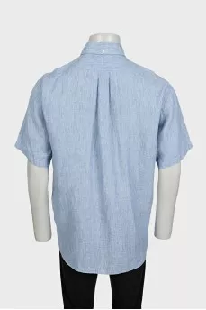 Men's short sleeve linen shirt