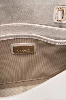 Gray leather Metropolis bag