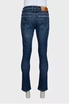 Men's blue boot cut fit jeans