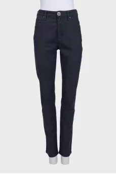 Men's blue trousers with a pattern