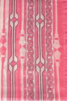 Pink print scarf
