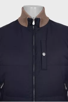 Men's reversible zippered vest