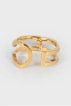 Ashimetric gold bracelet