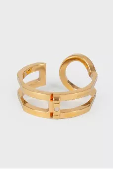 Ashimetric gold bracelet