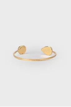 Bracelet thin golden in the form of a drop