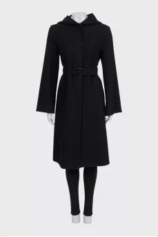 Cashmere coat with tag