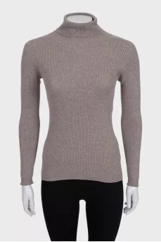 Gray long sleeve turtleneck