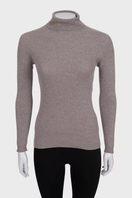 Gray long sleeve turtleneck