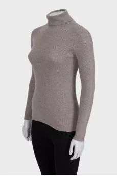 Gray long sleeve turtleneck