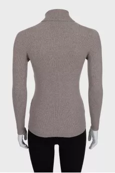 Gray long sleeve turtleneck