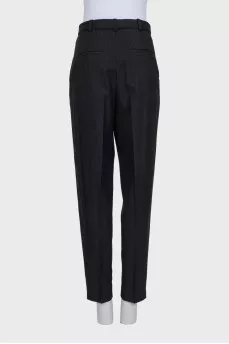 Slim-fit pinstripe trousers