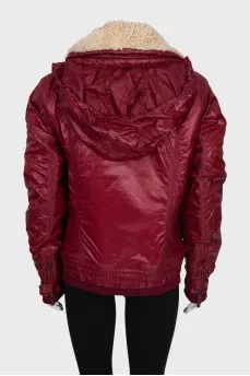 Insulated jacket with branded patch