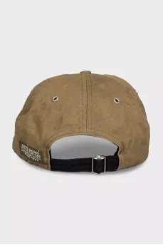 Green cap with embroidered logo