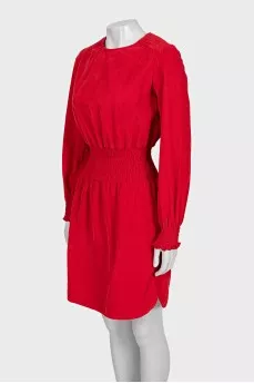 Fitted corduroy dress