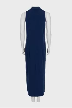 Straight dress with gold buttons