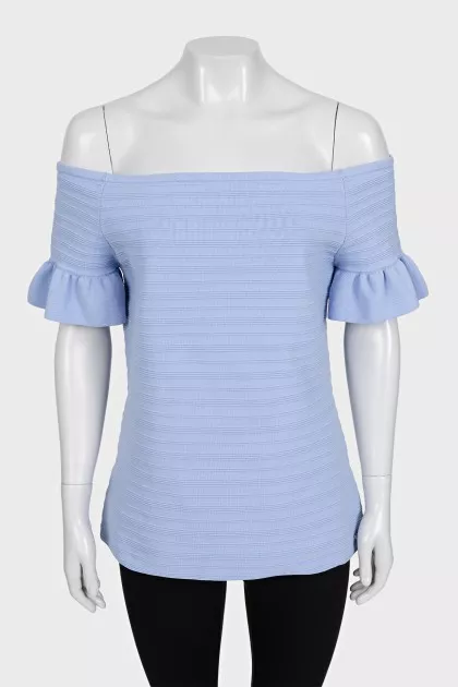 Off-the-shoulder fitted top
