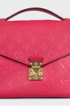 Pochette Métis leather bag with signature embossing