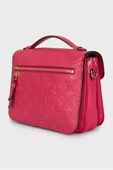 Pochette Métis leather bag with signature embossing