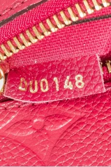 Pochette Métis leather bag with signature embossing