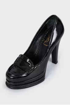 Black leather Tribtoo shoes
