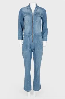 Denim overalls