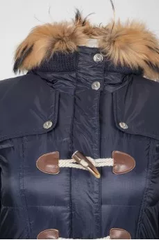 Fur hood on clavants jacket