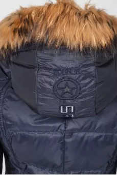 Fur hood on clavants jacket