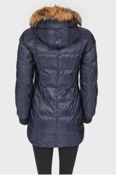 Fur hood on clavants jacket