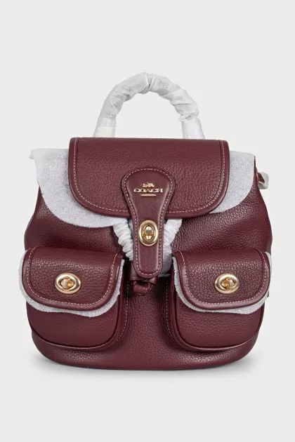 Purple Hadley Backpack with tag