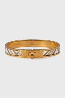 Kelly Print Gold Plated Bracelet