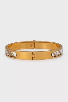 Kelly Print Gold Plated Bracelet