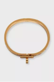 Kelly Print Gold Plated Bracelet