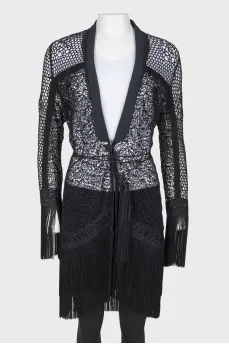Black lace dress