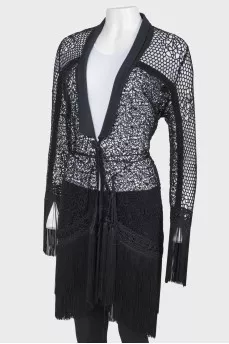 Black lace dress