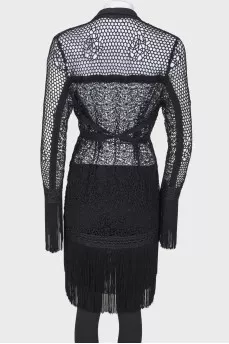 Black lace dress