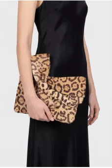 Pony print clutch