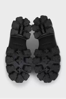Black Monolith leather loafers