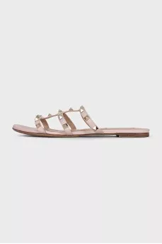 Шкіряні шльопанці Rockstud