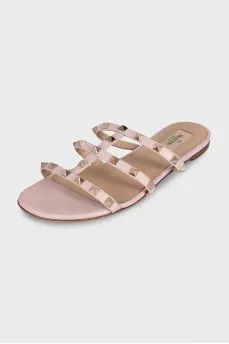 Шкіряні шльопанці Rockstud