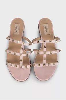 Шкіряні шльопанці Rockstud