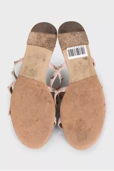 Шкіряні шльопанці Rockstud
