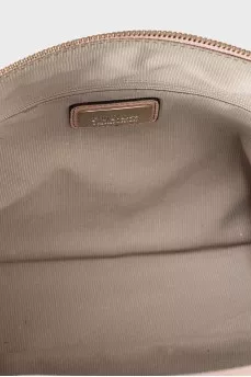 Pink leather bag