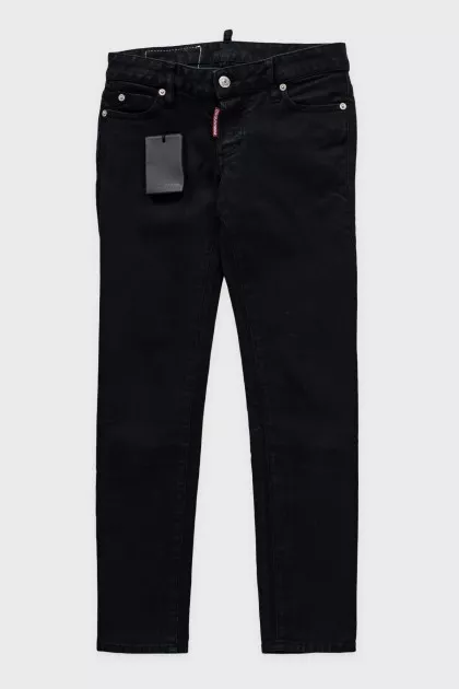 Black skinny fit jeans