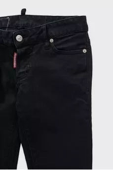 Black skinny fit jeans